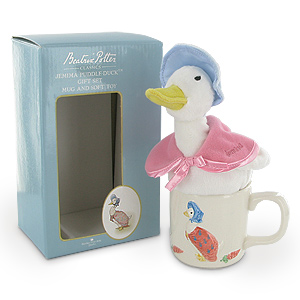 beatrix potter Jemima Puddle Duck Mug and Teddy