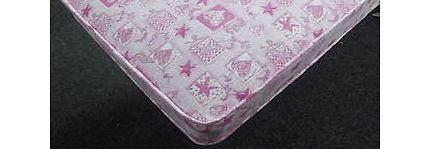 BedExpress 3FT SINGLE BUDGET MATTRESS PINK LOVE HEART KIDS GIRLS PINK MATTRESS BUNK BED