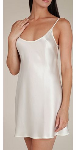 Bedtime Flirt White Silk Chemise 9007