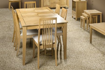 Alaska Dining Table with Veneered top and Chairs