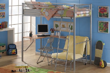 Studio Bunk Metal Bunk Beds Single 90cm