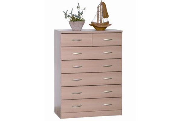 Toledo Beech 5 2 Drawer Chest