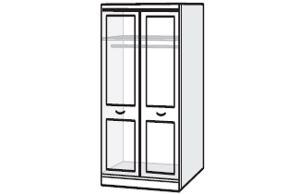 Oyster Bay Range - Wardrobe - 2 Door