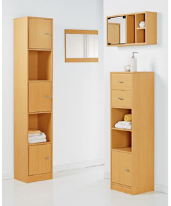 Beech Bathroom Furniture Set