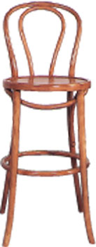 BEECH STOOL BENTWOOD BAR WITH BACK