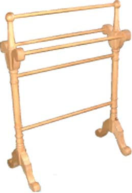 BEECH TOWEL RAIL VICTORIAN STYLE