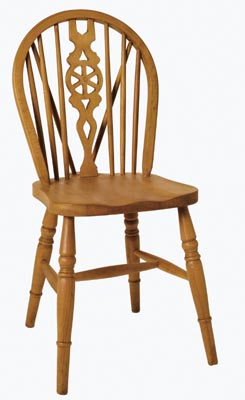 BEECH WHEEL BACK CHAIR