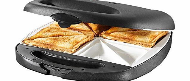 Beem Extra-Large Family Sandwich Toaster, 1400 Watt, Matt Black