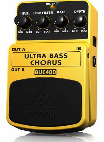 Behringer BUC400 Ultra Bass Chorus Effects Pedal