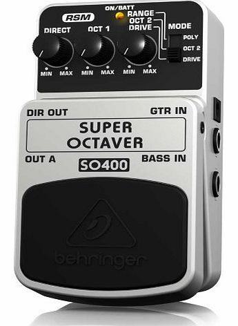 Behringer SO400 Super Octaver Effects Pedal