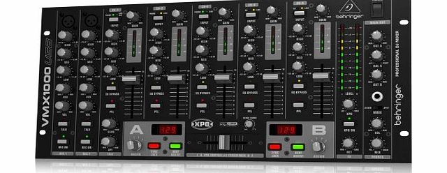 Behringer VMX1000USB 7 Channel Rack Mount DJ Pro Mixer