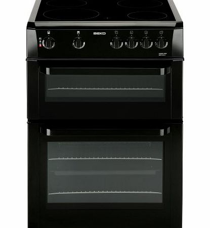 Beko BDC643K Double Cavity 60cm Electric Cooker in Black