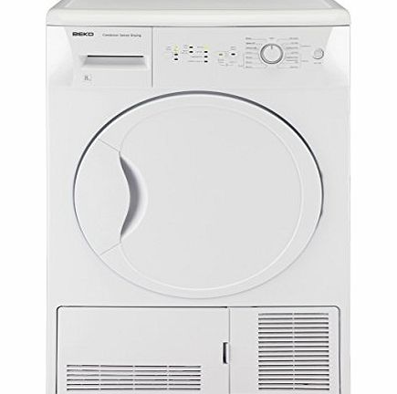 DCSC821W 8kg Load Condenser Tumble Dryer 15 Progs Class B White