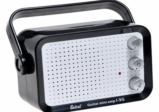 Belcat Genuine I-3G Belact Pocket Mini Guitar Amp Black and White