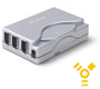 belkin 6-Port Mini FireWire Hub - Silver