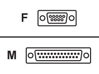 Belkin Adapter DB9 Male to DB25 Male