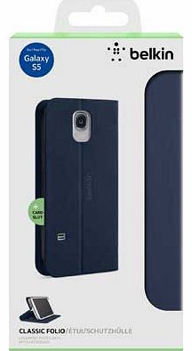 Belkin Classic Folio Case for Galaxy S5 - Navy