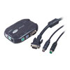 BELKIN COMPONENTS Belkin 2-Port KVM Switch - Monitor/keyboard/mouse switch - 2 ports external