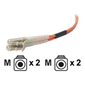 Belkin Duplex Fibre Patch Cable 2m