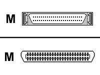 Belkin External SCSI II Drive Cable Micro DB50 Male to Centronics 50 Male 0.5m