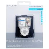 belkin iPod Nano 3G Leather Sleeve (Black)