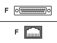 Belkin Network adapter RJ45 Female DB25 Female