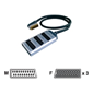 Pure AV Blue Series 3-in-1 SCART Adapter