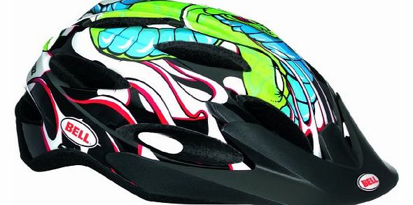 Kids Buzz Helmet - Black/Red Snakebite, One Size