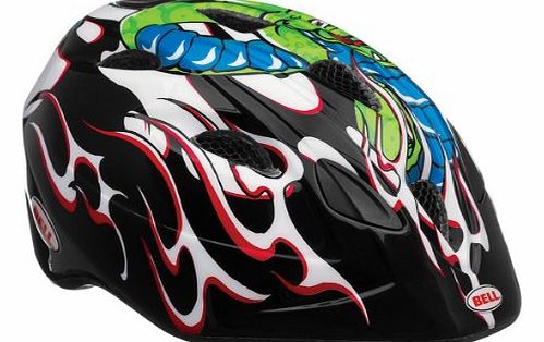 Bell Kids Tater Helmet - Black/Red Snakebite, Universal