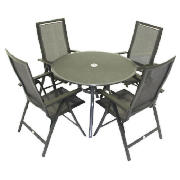 Bellagio Capri Stone Glass 4 Seater Table