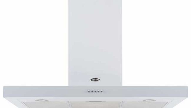 Belling 100 DB 100cm Flat Cooker Hood - White