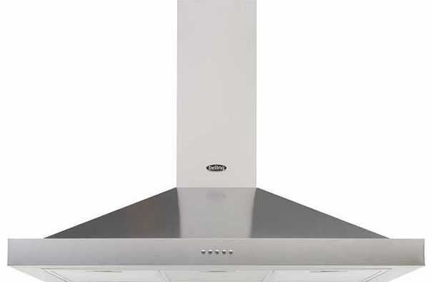 110 DB 110cm Chimney Cooker Hood - Black