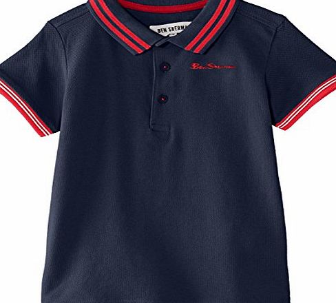 Ben Sherman Boys Classic Short Sleeve Polo Shirt, Blue (Navy Blazer), 3-4 Years