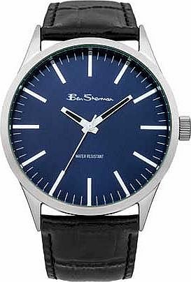 Ben Sherman Mens Black Strap Blue Dial Watch