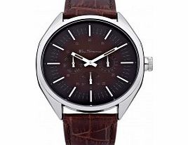 Ben Sherman Mens Brown Croc Leather Watch