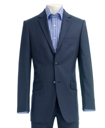 Ben Sherman Mens Suit Ben Sherman Blue Stripe