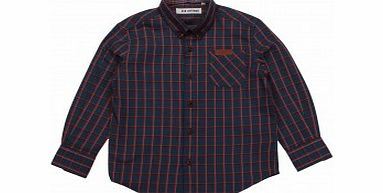 Ben Sherman Navy Check Shirt L16/E14