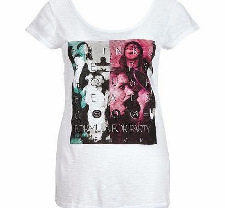Bench Bandmasta Logo Womens T-Shirt White Medium