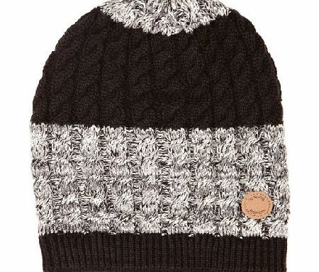 Bench Bukow Boys Beanie Hat Black Small/Medium