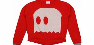 Bench Girls Ghost Face Crew Neck Jumper L7/A9