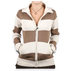 Ladies Buzz LS Stripy Knit - Moonbeam