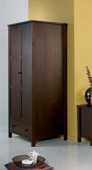 Atlantis Deep Oak Two Door Wardrobe