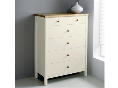 Atlantis Two Tone 4 + 2 Drawer Chest Small