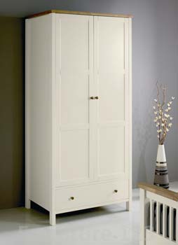 Atlantis Two Tone Double Wardrobe