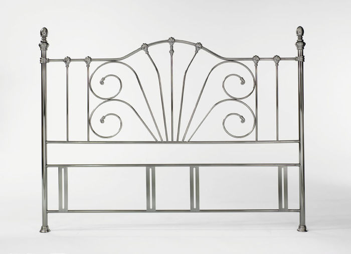 Rebecca 5ft Kingsize Nickel Headboard