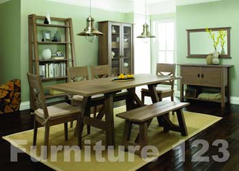 Callista Smoky Oak 6-8 Seater Extending Dining Set