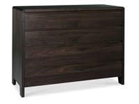 Domino 4 Drawer Chest Walnut