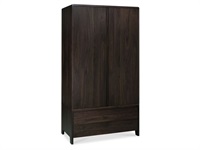 Domino Double Wardrobe Walnut