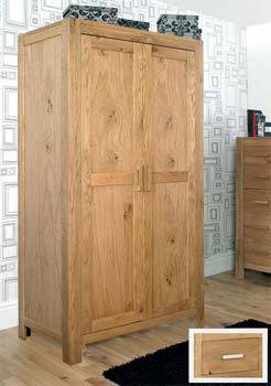 Lyon Oak Double Wardrobe