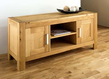 Lyon Oak Large Entertainment Unit